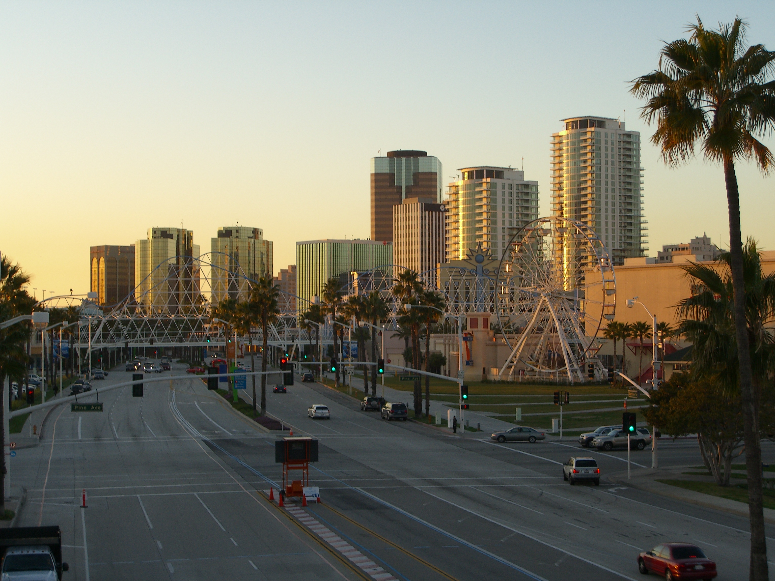 Photo of Long Beach city skyline.